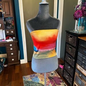 Shein Watercolor Tube Top
